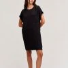Velvet By Graham & Spencer HANNA COTTON SLUB MIX DRESS Womens