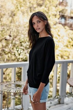 Velvet By Graham & Spencer JOSS DOLMAN SLEEVE TEE Womens