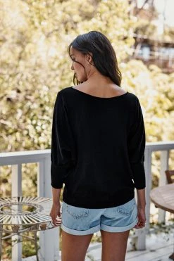 Velvet By Graham & Spencer JOSS DOLMAN SLEEVE TEE Womens