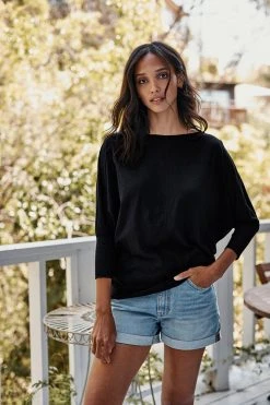 Velvet By Graham & Spencer JOSS DOLMAN SLEEVE TEE Womens