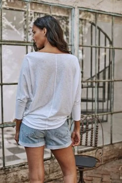 Velvet By Graham & Spencer JOSS DOLMAN SLEEVE TEE Womens