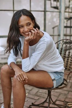 Velvet By Graham & Spencer JOSS DOLMAN SLEEVE TEE Womens