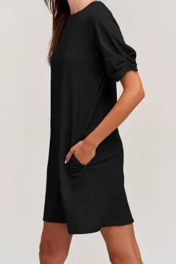Velvet By Graham & Spencer KESHA PUFF SLEEVE DRESS