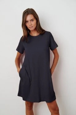 Velvet By Graham & Spencer LEIGH COTTON SLUB DRESS