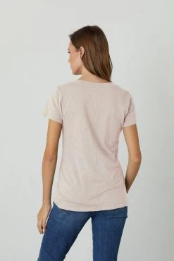 Velvet By Graham & Spencer LILITH COTTON SLUB V-NECK TEE Womens 26 Velvet By Graham & Spencer LILITH COTTON SLUB V-NECK TEE Womens