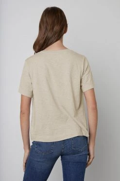 Velvet By Graham & Spencer LULA COTTON SLUB SWING TEE Womens