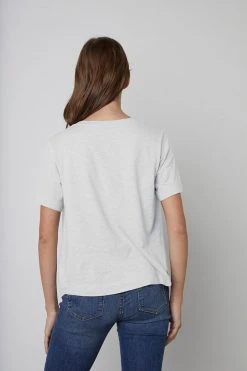 Velvet By Graham & Spencer LULA COTTON SLUB SWING TEE Womens