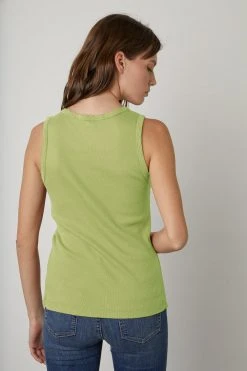 Velvet By Graham & Spencer Womens MAXIE RIBBED TANK TOP