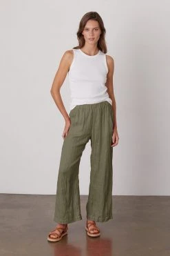 Velvet By Graham & Spencer Womens LOLA LINEN PANT