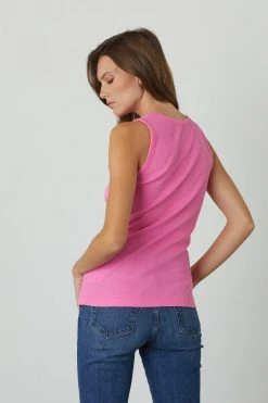 Velvet By Graham & Spencer Womens MAXIE RIBBED TANK TOP