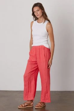 Velvet By Graham & Spencer Womens LOLA LINEN PANT