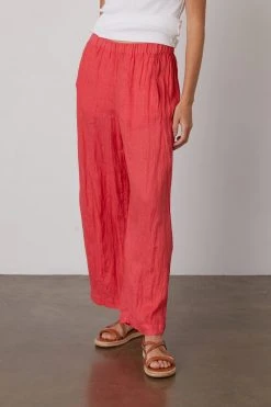 Velvet By Graham & Spencer Womens LOLA LINEN PANT