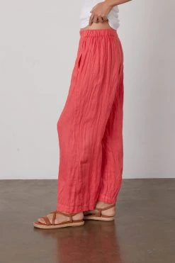 Velvet By Graham & Spencer Womens LOLA LINEN PANT