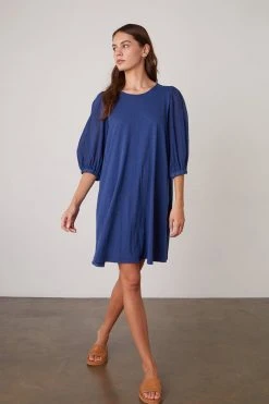 Velvet By Graham & Spencer ALEXIS PUFF SLEEVE DRESS