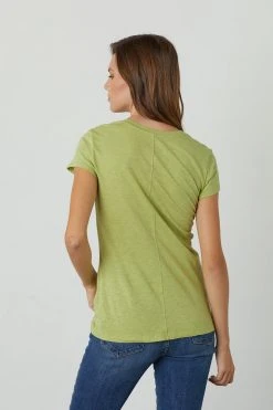 Velvet By Graham & Spencer ODELIA COTTON SLUB CREW NECK TEE