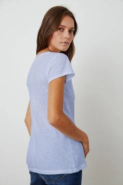 Velvet By Graham & Spencer ODELIA COTTON SLUB CREW NECK TEE