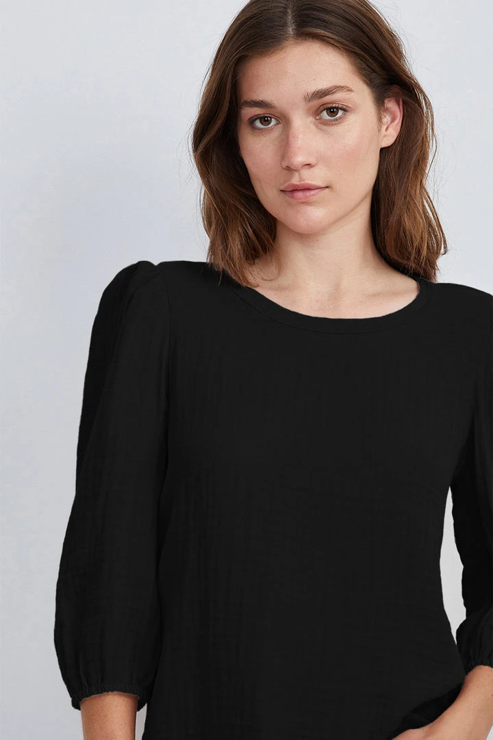 Velvet By Graham & Spencer Womens REEBA COTTON CONTRAST TOP 7 Velvet By Graham & Spencer Womens REEBA COTTON CONTRAST TOP