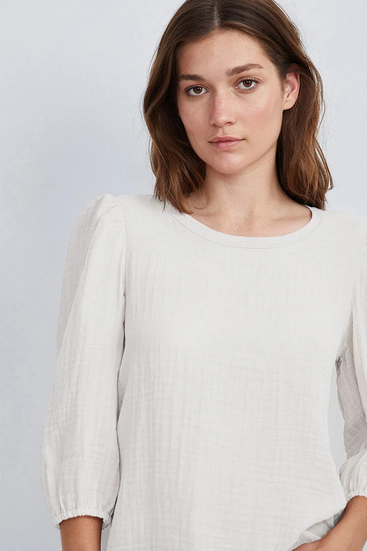 Velvet By Graham & Spencer Womens REEBA COTTON CONTRAST TOP 3 Velvet By Graham & Spencer Womens REEBA COTTON CONTRAST TOP