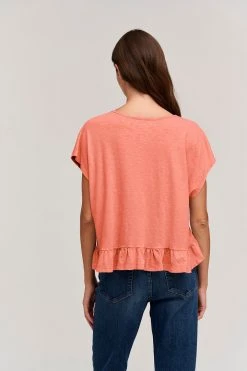 Velvet By Graham & Spencer Womens RHYE V-NECK TEE