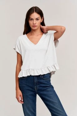 Velvet By Graham & Spencer Womens RHYE V-NECK TEE