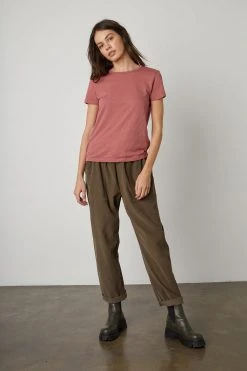Velvet By Graham & Spencer SIERRA CREW NECK TEE Womens