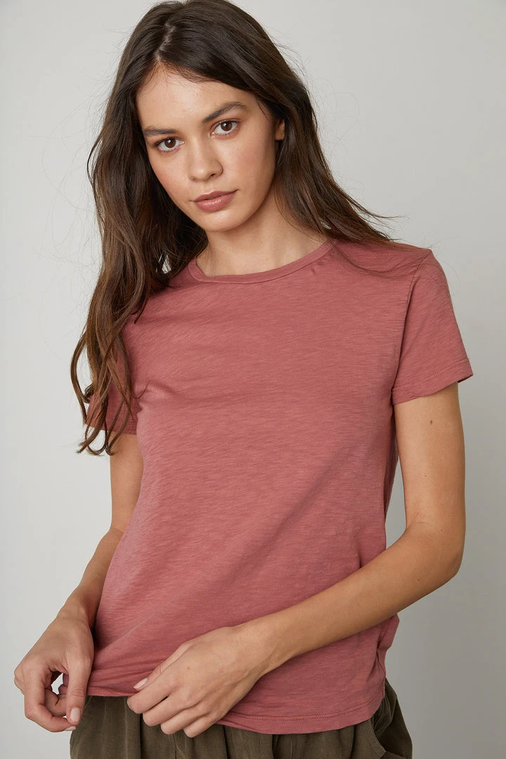 Velvet By Graham & Spencer SIERRA CREW NECK TEE Womens 1 Velvet By Graham & Spencer SIERRA CREW NECK TEE Womens