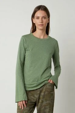Velvet By Graham & Spencer SOFIA BELL SLEEVE TEE Womens
