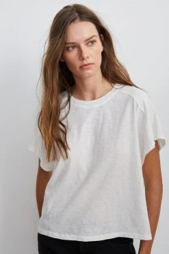 Velvet By Graham & Spencer SUNNI CREW NECK TEE Womens