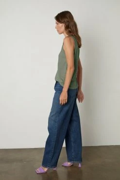 Velvet By Graham & Spencer TAURUS COTTON SLUB TANK