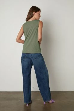 Velvet By Graham & Spencer TAURUS COTTON SLUB TANK