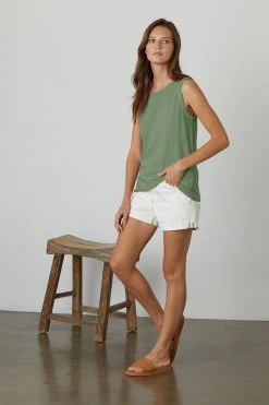 Velvet By Graham & Spencer TAURUS COTTON SLUB TANK