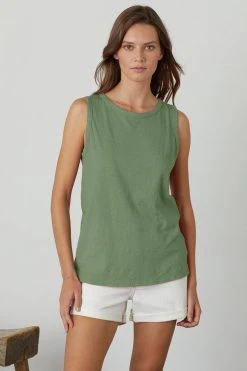 Velvet By Graham & Spencer TAURUS COTTON SLUB TANK