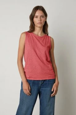 Velvet By Graham & Spencer TAURUS COTTON SLUB TANK