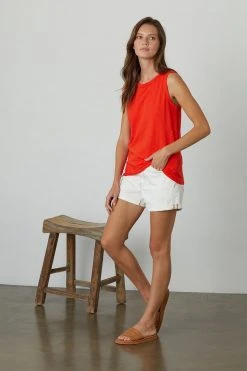 Velvet By Graham & Spencer TAURUS COTTON SLUB TANK
