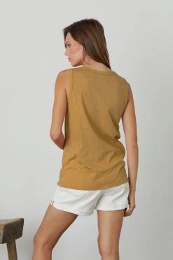 Velvet By Graham & Spencer TAURUS COTTON SLUB TANK Womens