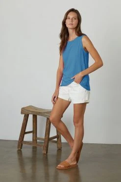 Velvet By Graham & Spencer TAURUS COTTON SLUB TANK