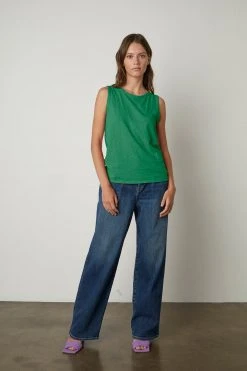 Velvet By Graham & Spencer TAURUS COTTON SLUB TANK