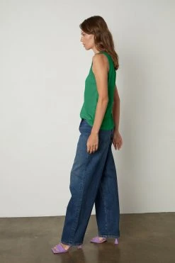 Velvet By Graham & Spencer TAURUS COTTON SLUB TANK