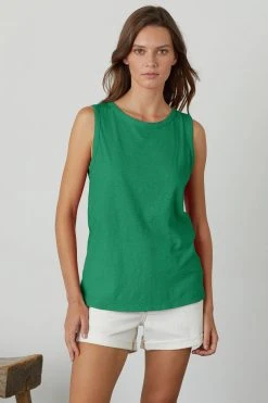 Velvet By Graham & Spencer TAURUS COTTON SLUB TANK