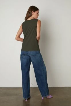 Velvet By Graham & Spencer TAURUS COTTON SLUB TANK