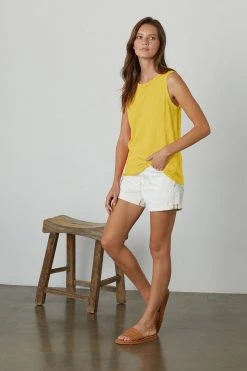 Velvet By Graham & Spencer TAURUS COTTON SLUB TANK