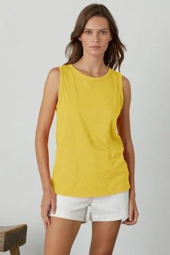 Velvet By Graham & Spencer TAURUS COTTON SLUB TANK