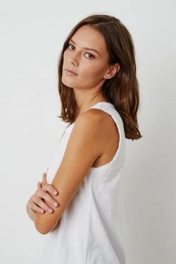 Velvet By Graham & Spencer TAURUS COTTON SLUB TANK