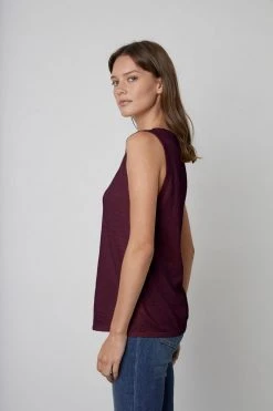 Velvet By Graham & Spencer TAURUS COTTON SLUB TANK Womens