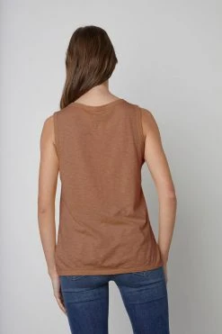 Velvet By Graham & Spencer TAURUS COTTON SLUB TANK Womens