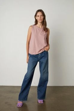 Velvet By Graham & Spencer TAURUS COTTON SLUB TANK