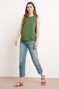 Velvet By Graham & Spencer Womens TAURUS COTTON SLUB TANK