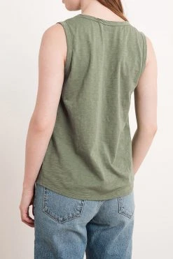Velvet By Graham & Spencer Womens TAURUS COTTON SLUB TANK