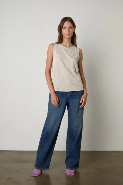 Velvet By Graham & Spencer Womens TAURUS COTTON SLUB TANK