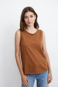 Velvet By Graham & Spencer Womens TAURUS COTTON SLUB TANK